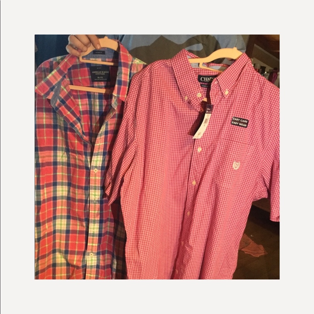 American Eagle and Chaps Button Down Shirt